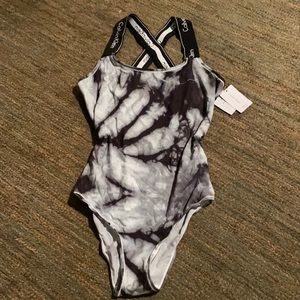 Cross cross tye dye Body suit